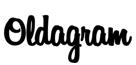 A logo based on the Instagram logo reading 'Oldagram'.